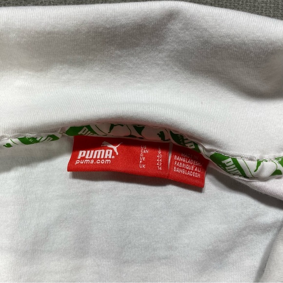 Puma Striped Polo Shirt Y2K - Picture 9 of 11